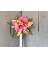 Cemetery cross , Easter grave decoration, pink and gold for grave at cem... - $26.00