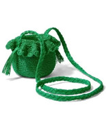 Crochet Bucket Bag - RHODE Dark Green - £11.51 GBP
