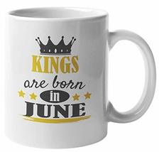 Make Your Mark Design Kings Born in June Coffee &amp; Tea Mug for Birthday, Presents - £15.95 GBP