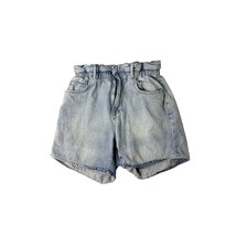 Frame Denim Womens Size Medium Paperbag waist Jean Denim Shorts Light Wash - £35.53 GBP