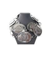 44&quot; Sarah Grey Navajo Stamped Sterling Silver Dollars concho belt - $1,895.85