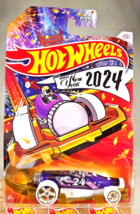 Hot Wheels 2024 Happy New Year Holiday Winter 5/5 CARBONATOR Purple/White/Gold - £7.47 GBP