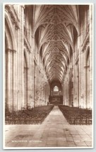 Vintage Real Picture Postcard RPPC Building Winchester Cathedral - £14.37 GBP