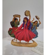Miriam&#39;s Tambourine Art Display Metal Scupture Art - $228.33 MXN