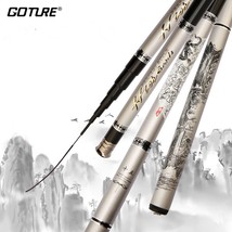 Goture Stream Fishing Rod 2.7m-7.2m   Telescopic Fishing Rod Carp Feed Hand Pole - £65.64 GBP