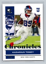 Kadarius Toney #67 2021 Panini Chronicles New York Giants RC - £1.26 GBP