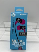 Pink JLab Audio Metal Bluetooth Rugged Wireless Earbuds Universal Mic W/... - $9.78