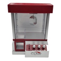 Etna The Claw Red Gray Toy Claw Machine Tested Works No Coins or Lid Piece - $29.69