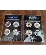 Disneyland Disney Parks Star Wars Night Button Pin set Mandalorian Boba ... - £20.34 GBP