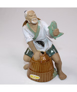 VTG Asian Mud Man Incense Burner Holder Shiwan Artistic Ceramic Factory ... - $21.26