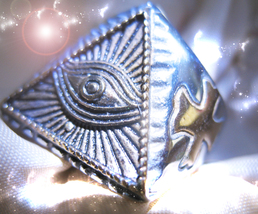 Haunted RING ALL SeEING EYE OF ETERNAL UNVEILING HIGHEST LIGHT COLLECT MAGICK - $734.77
