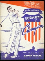 2nd Annual Tournament Of Champions Golf Program April 22 1954 - £143.07 GBP