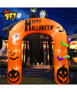 9FT Halloween Inflatable Archway, Large Pumpkin Arch Pumpkin Blow up Dec... - $1,339.88 MXN