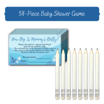 Nautical Baby Shower Games For Girls Boys Measure Mommy's Belly Game 50 ... - $9.97