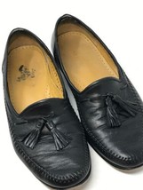 Magnanni Black Leather Slip-On Sz 9.5 M Mens US (102025) Tassel - £31.11 GBP