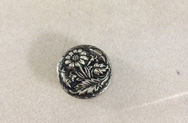 Vtg Swedish Scandinavian German Style Flower Floral Metal Shank Button 2... - $13.99