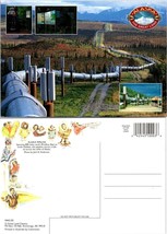 USA Alaska Crude Oil Pipeline Prudhoe Bay to Valdez Mountains Vintage Postcard - £7.51 GBP