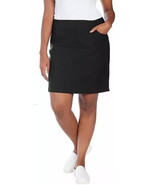 Hilary Radley Women&#39;s SIze XL Black Stretch Built in Shorts Skort Skirt NWT - $8.99