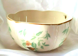 Lenox Serving Bowl Morningside Cottage Collection Floral Bee Butterfly G... - $15.00