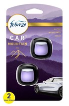 Febreze Air Freshener Car Vent Clips, Mountain (Alpine Wildflower Cedar), 2 Pack - £8.75 GBP