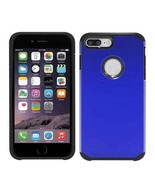 Blue Hard Case for Apple iPhone 6 Plus &amp; iPhone 7 Plus - Hybrid Cover US... - £3.51 GBP
