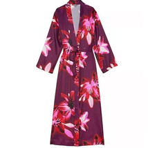 New Victoria’s Secret Satin Long Robe Ziggy Floral Multi-color Size XS/S - £63.28 GBP