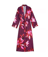 New Victoria’s Secret Satin Long Robe Ziggy Floral Multi-color Size XS/S - £62.75 GBP