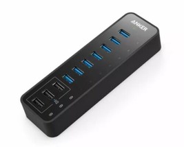 Anker 10 Port 60W Fast Data Transfer USB Hub PowerIQ Charging Station NEW - £35.52 GBP