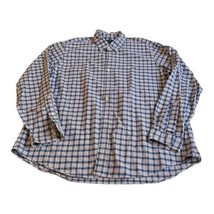 Mens Polo Ralph Lauren Long Sleeve Blue White Plaid Button Up Shirt Size... - $32.71