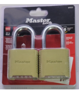 Master Lock Outdoor Combination Lock, 1-1/2 in. Shackle, Resettable, 2 Pack - $54.34 CAD