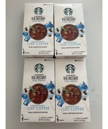 Starbucks Via Instant Sweetened Iced Coffee Lot of 4 Boxes Exp 12/21 - £23.94 GBP