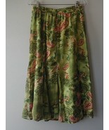 BFA Classics Lined Paisley &amp; Floral Trumpet Maxi Skirt Size L Large - £22.77 GBP