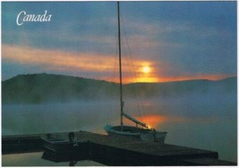 Postcard Boat Sunset Algonquin Park Ontario - £2.31 GBP