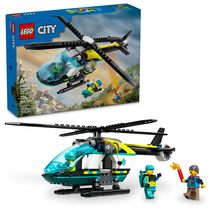 LEGO City Emergency Rescue Helicopter, Toy Aircraft Playset for Boys and Girls,  - £17.52 GBP