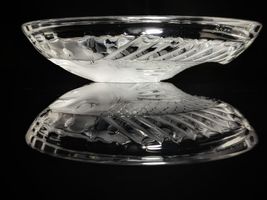 Lalique  Koi Fish Crystal  Ashtray  Signed Authentic 6" Diameter image 6