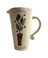 Russ Berrie Pitcher Ladybug Flower Vase Tall Ceramic Plant Lady Bug 7 1/... - $241.04 MXN