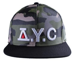 Asphalt Yacht Club Camo Green Black Hunt Snapback Baseball Hat AYC141092... - £14.92 GBP