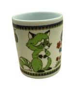 Vintage Stylecraft Japan Mug Boxing Rabbit Green Raccoon Blue Bear Carto... - €11,54 EUR