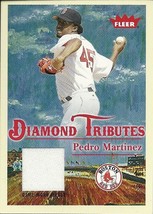 2005 Fleer Tradition Diamond Tribute Game Used Pedro Martinez DT PM Red Sox - £3.92 GBP