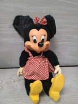 Vintage Applause Walt Disney Minnie Mouse Plush Plastic Face Doll - £7.86 GBP