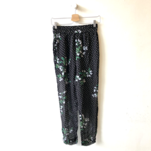 34 / XS - Ganni NEW Black Polkadot Floral Rometty Georgette Pants 0612SL - $75.00