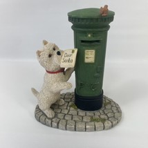 Peakdale Westie Dog Figure West Highland Terrier Letters To Santa 5&quot; Christmas - £33.74 GBP