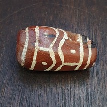 Etc-J1 antique tibetan etched agate bead decorated carnelian beads - $55.20
