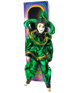 Grand Casino Mardi Gras Porcelain Doll 15&#39;&#39; 2005 in Original Box ~ MINT - $17.03 CAD