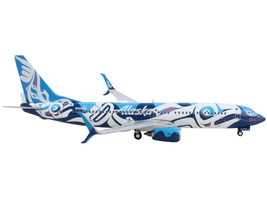Boeing 737-800 Commercial Aircraft Alaska Airlines - Salmon People Livery Blue W - £44.68 GBP