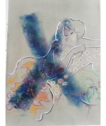 Sabzi &quot;Creative Colors&quot;  Original Mixed Media Painting on Paper,  W/COA - £1,936.41 GBP