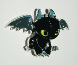 How To Train Your Dragon Movie Toothless Die-Cut Metal Enamel Pin NEW UN... - $6.89