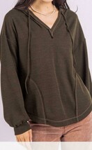 Very J Anita Pullover Olive - $30.00