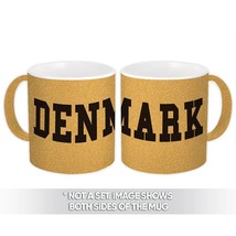 Denmark : Gift Mug Flag College Script Calligraphy Country Danish Expat - £12.70 GBP