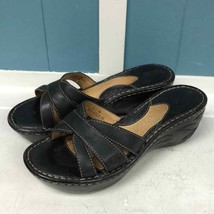 BOC black strappy Wedge sandals women’s size 8 - £26.90 GBP